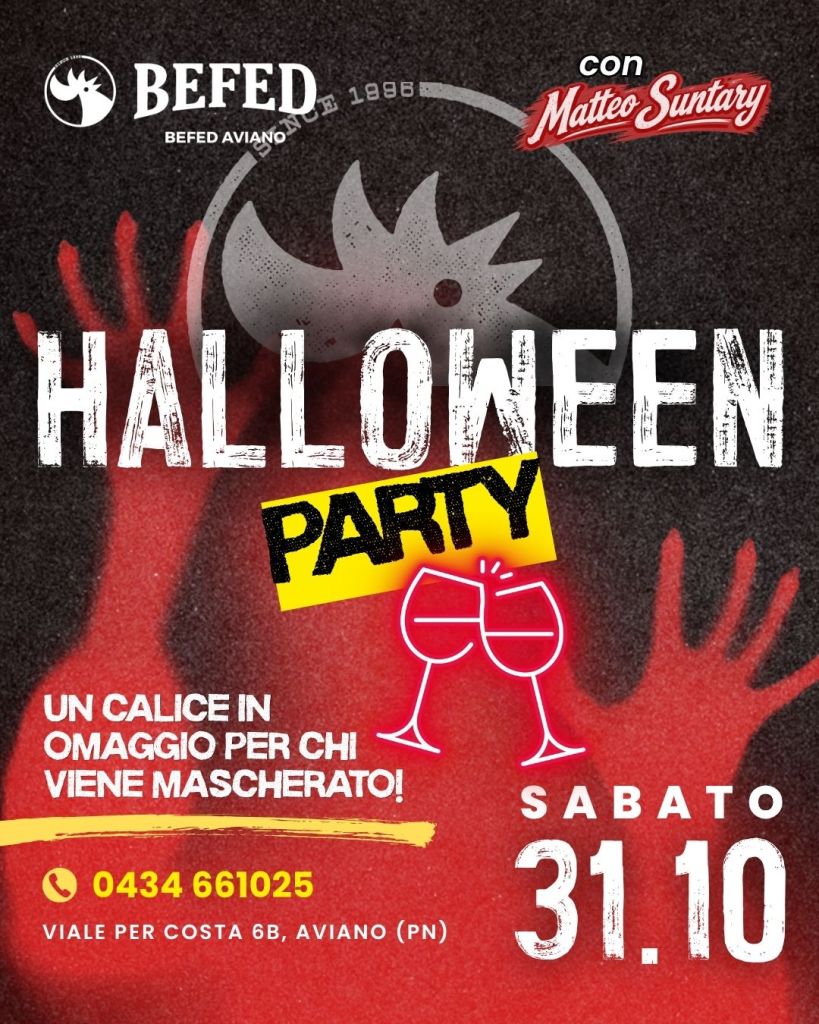 Halloween Party ad Aviano da BEFED