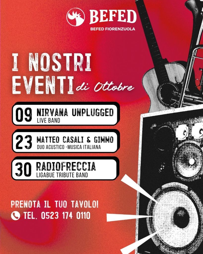 EVENTI OTTOBRE FIORENZUOLA
